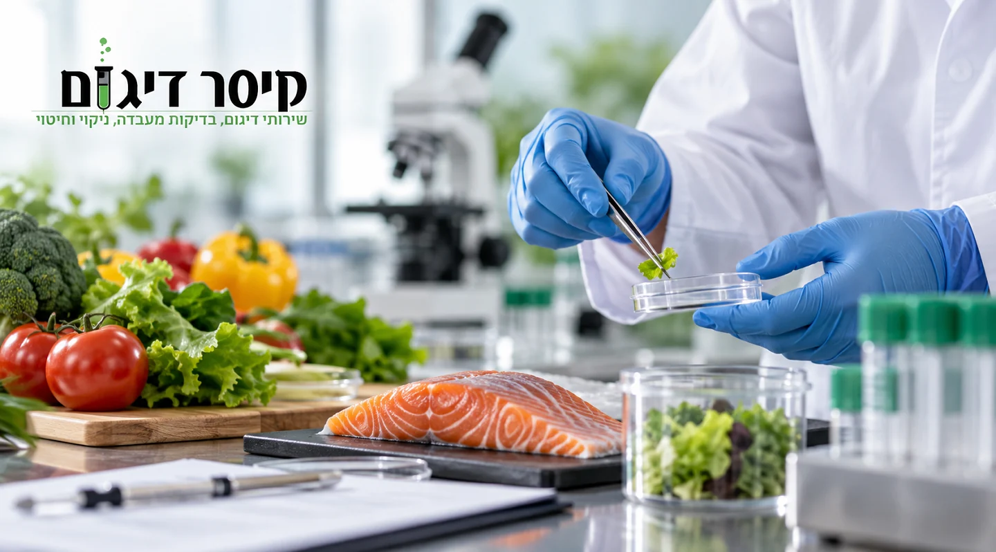 A food sample being examined in an accredited laboratory - food testing for businesses, Kesar Digum