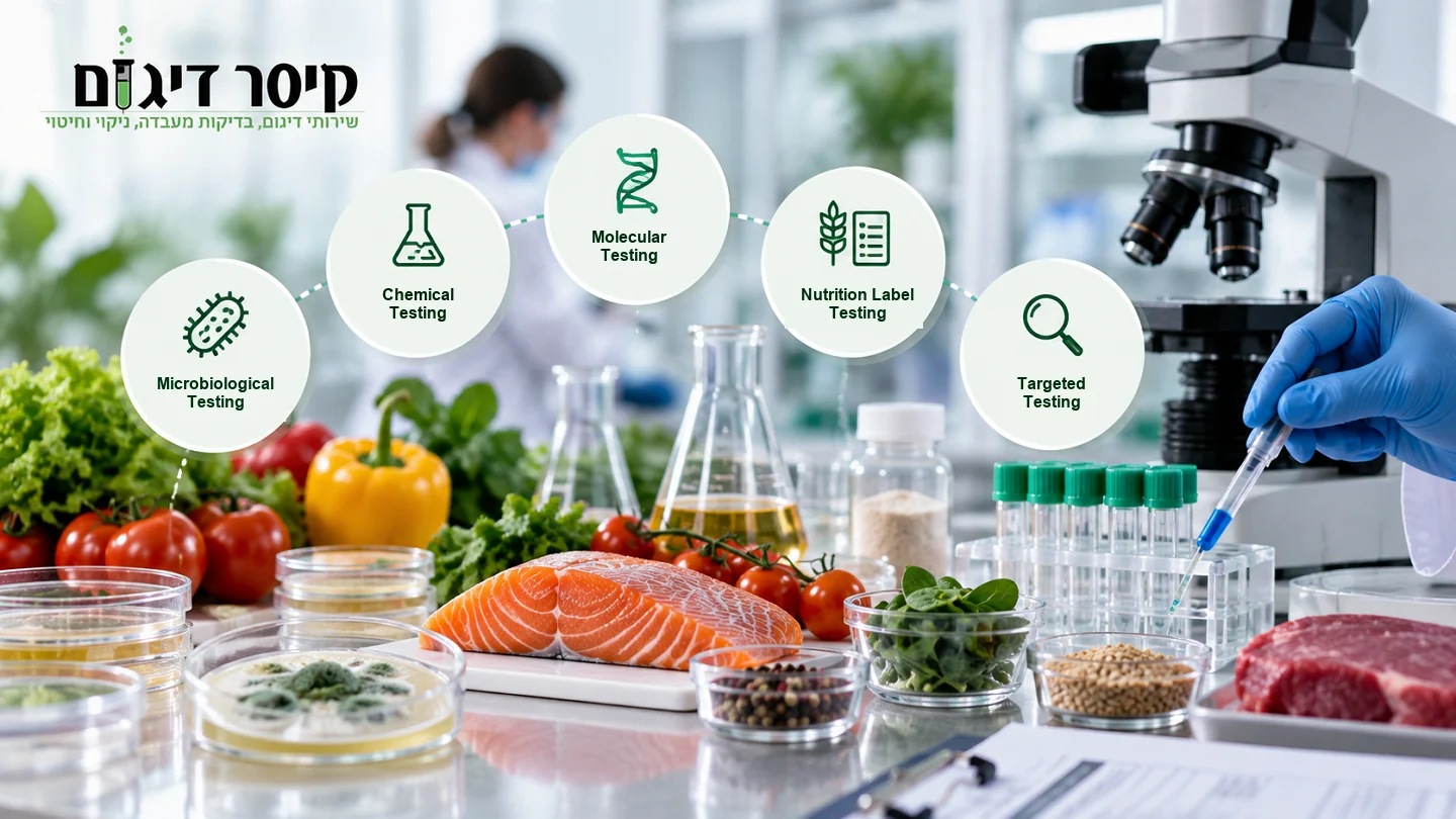 Types of food testing: microbiological, chemical, molecular, nutrition label and targeted testing - Kesar Digum